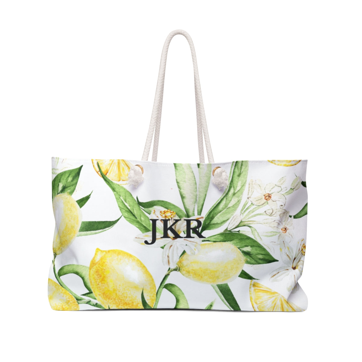 Weekender Bag Oversized Tote Personalized Initials
