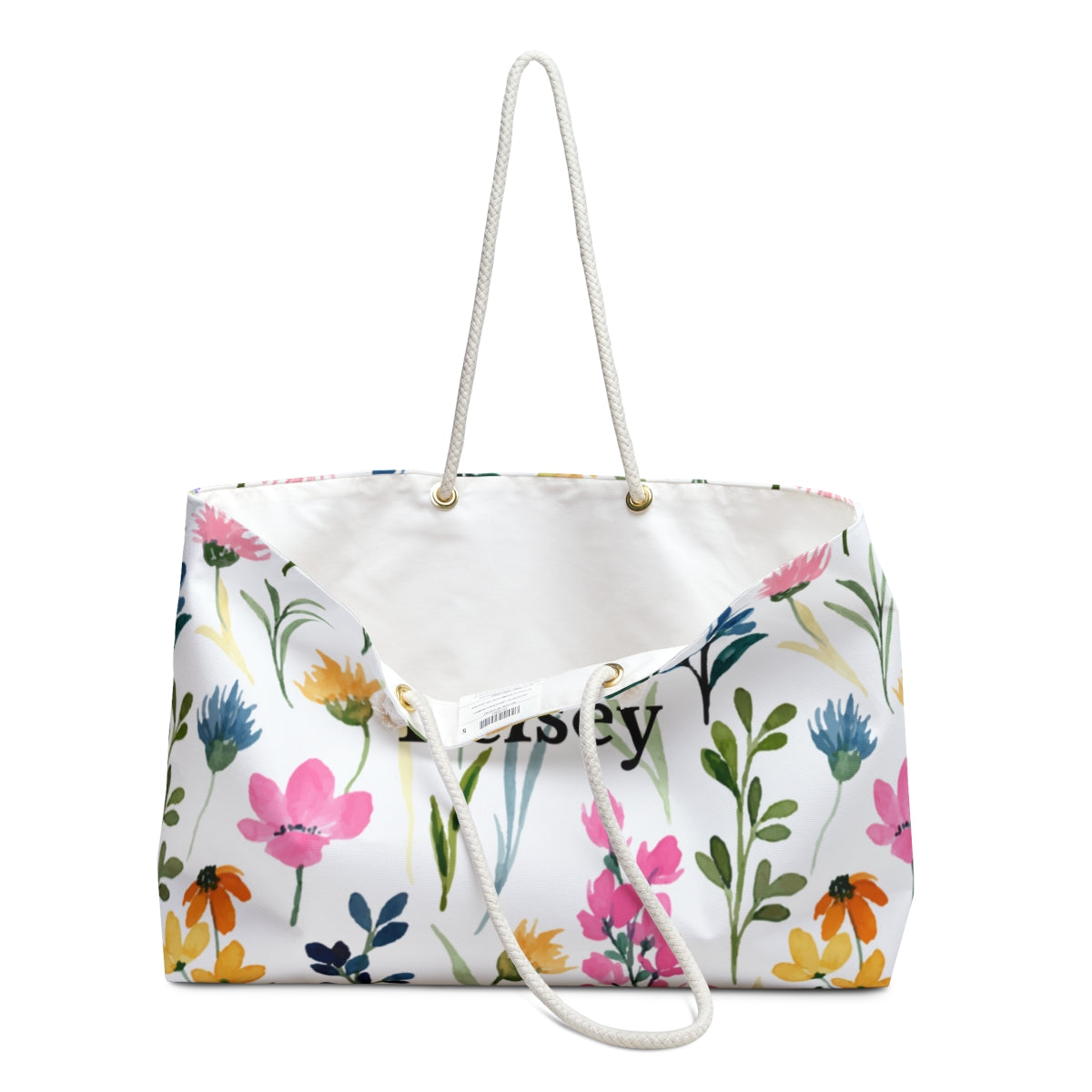 Weekender Bag Oversized Tote Personalized Initials