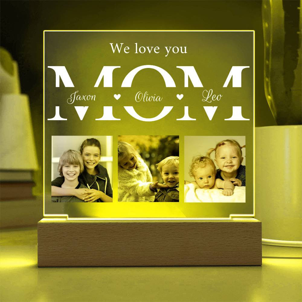 led acrylic plaque mom