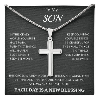 Personalized To My Cross Necklace