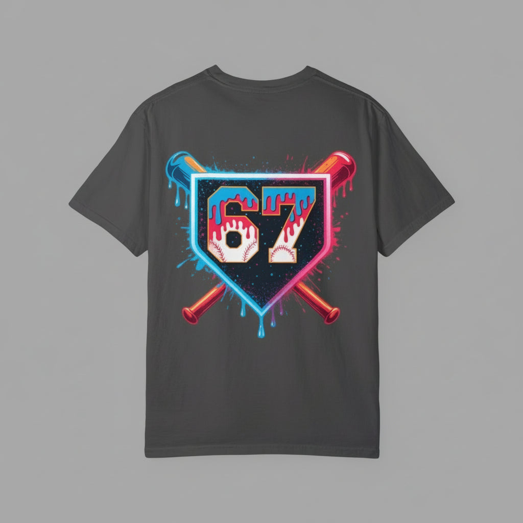 67 Drip Base Bat Baseball Tshirt 