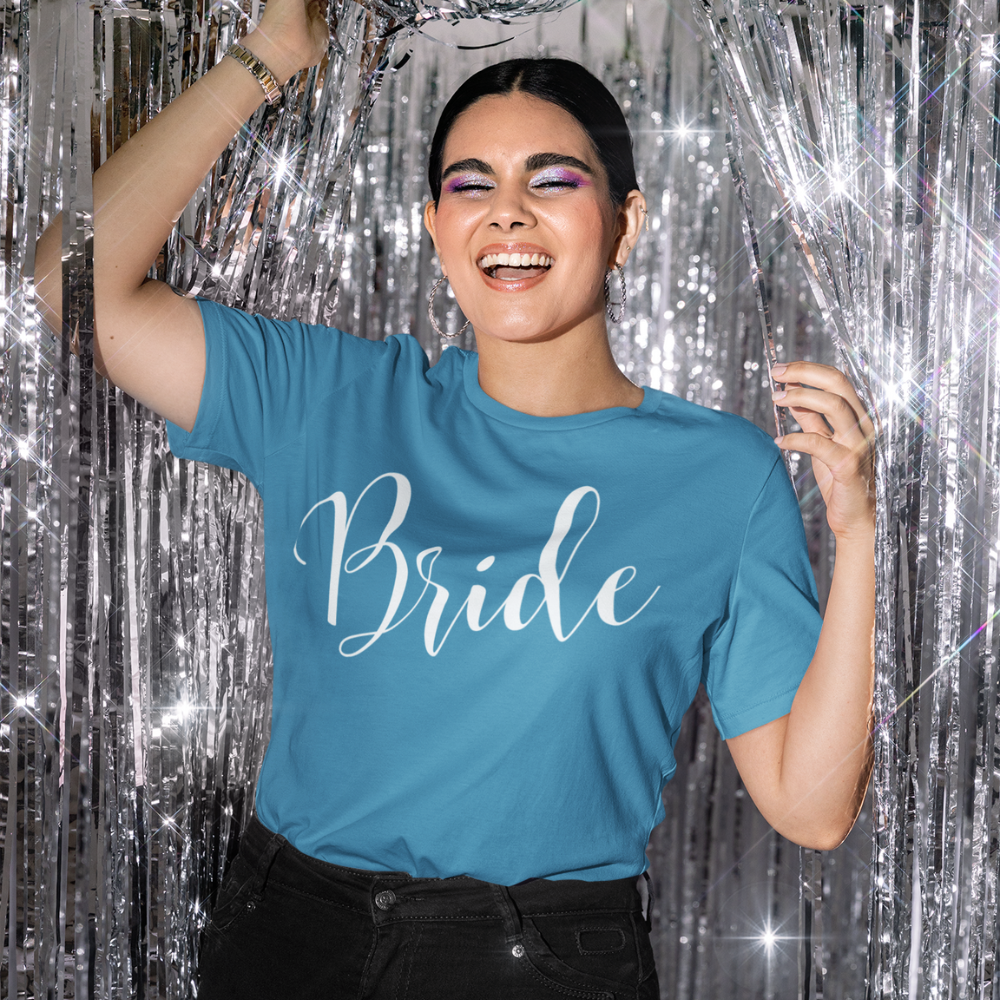 Wedding Party Roles Bridesmaid White Ink T-Shirt