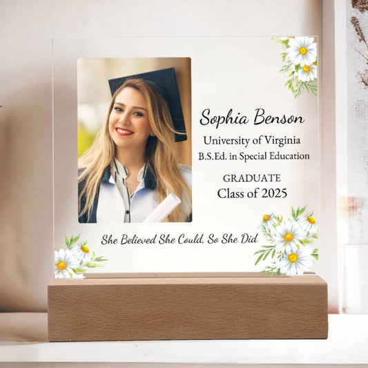 Graduation LED plaque