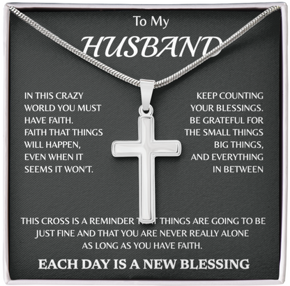 Personalized To My Cross Necklace