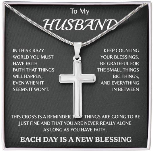 Personalized To My Cross Necklace
