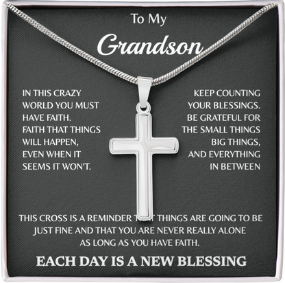 Personalized To My Cross Necklace