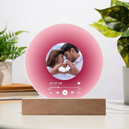 Vinyl Record Song Acrylic Plaque
