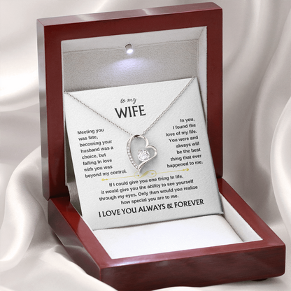 To My Wife Scroll | Forever Love Necklace