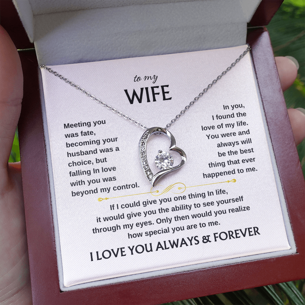 To My Wife Scroll | Forever Love Necklace