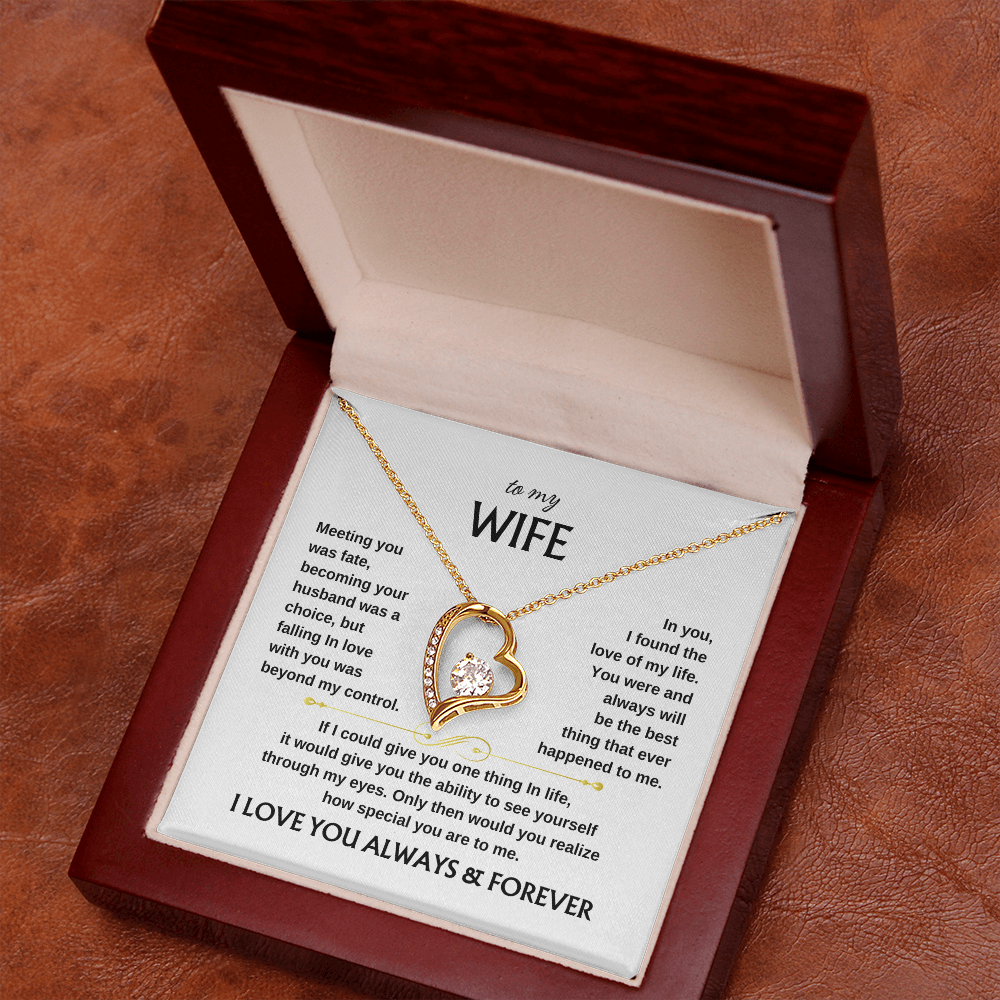 To My Wife Scroll | Forever Love Necklace