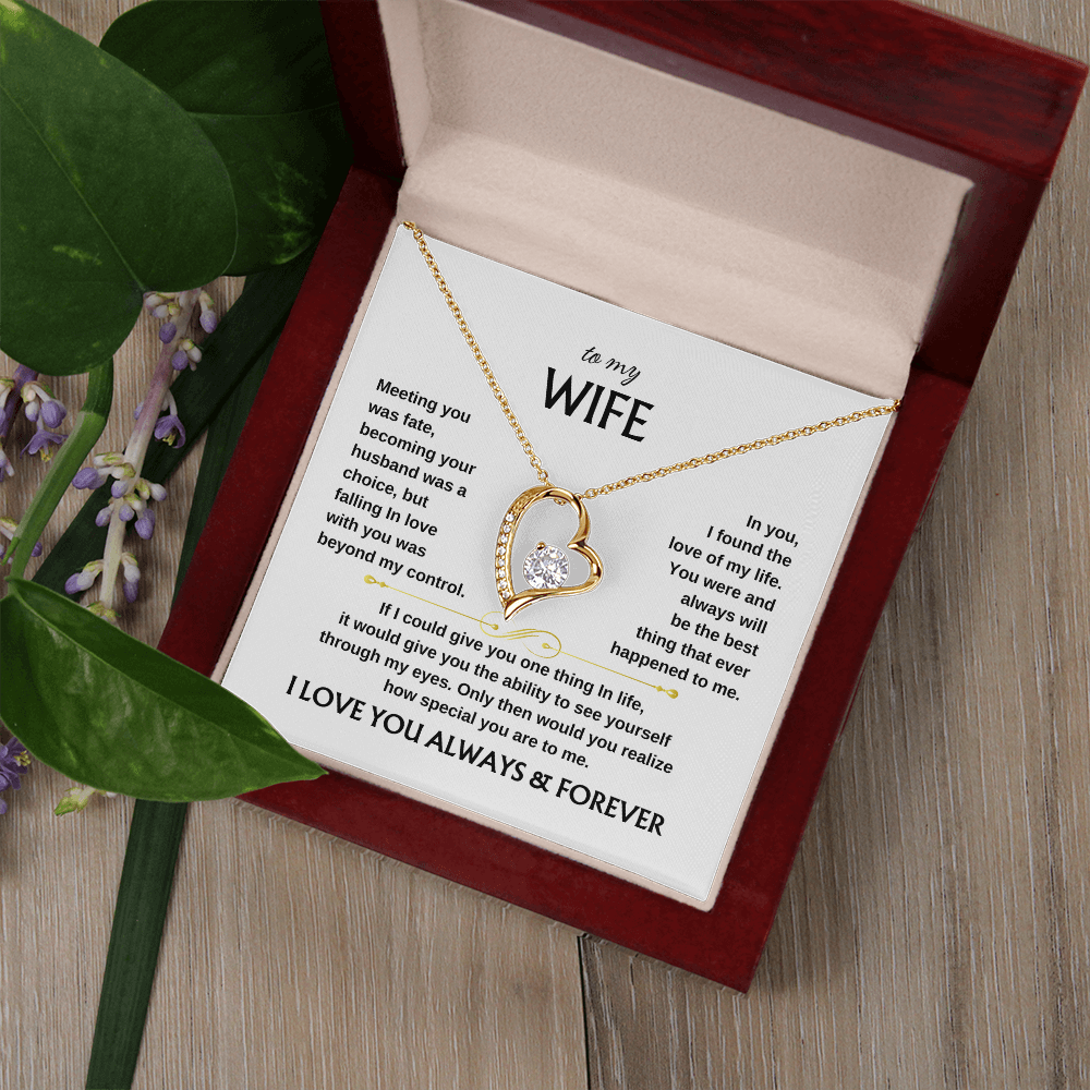 To My Wife Scroll | Forever Love Necklace