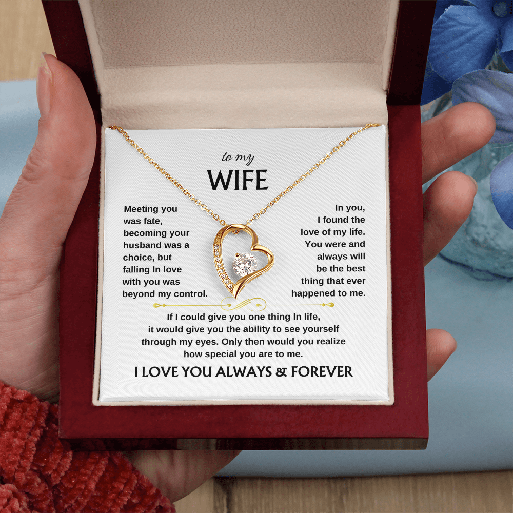 To My Wife Scroll | Forever Love Necklace