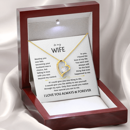 To My Wife Scroll | Forever Love Necklace