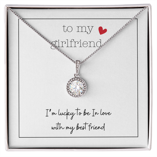 To My Girlfriend Tiny Heart | Eternal Hope Necklace