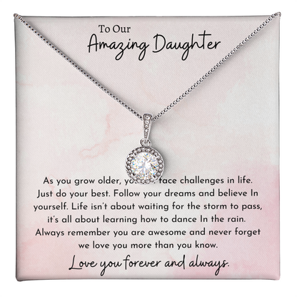 To Our Amazing Daughter Pink | Eternal Hope Necklace