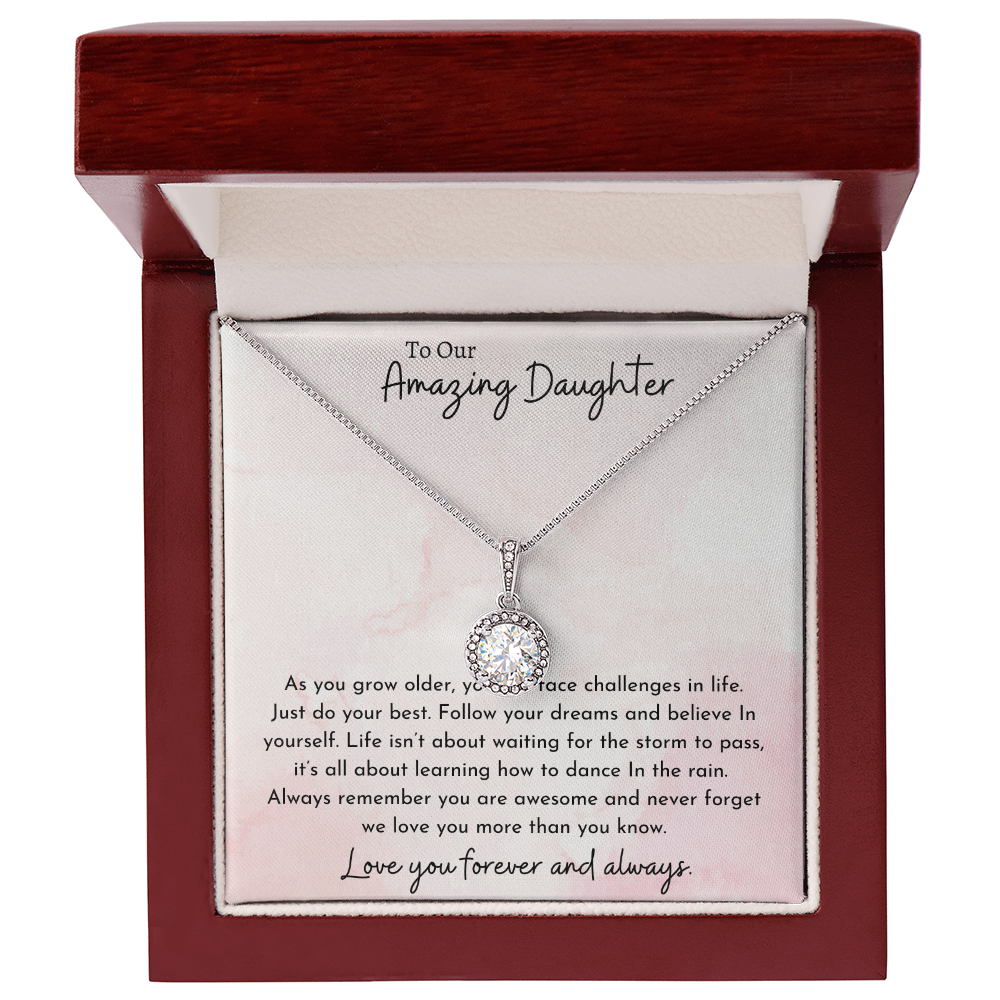 To Our Amazing Daughter Pink | Eternal Hope Necklace