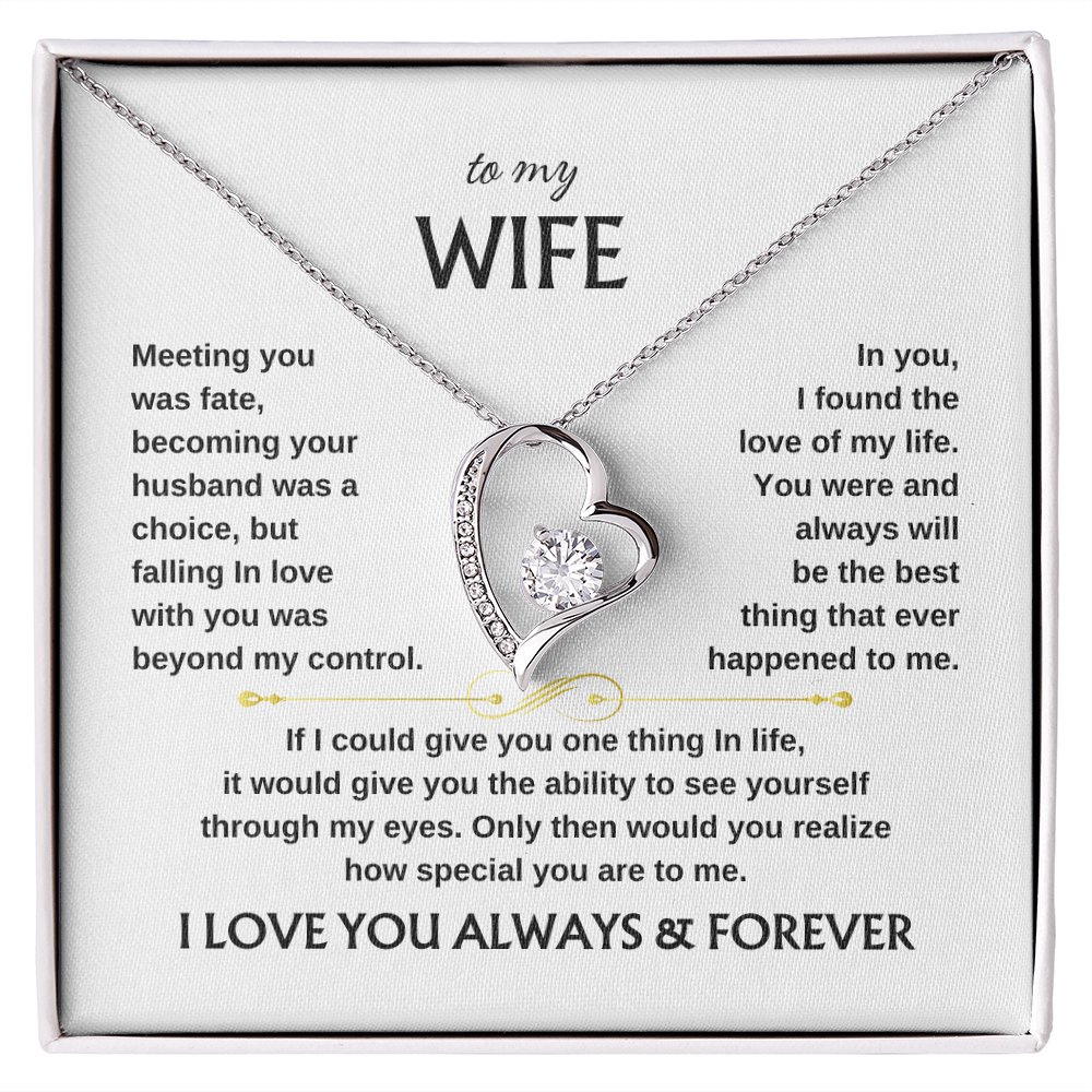 To My Wife Scroll | Forever Love Necklace