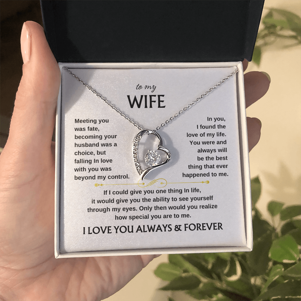 To My Wife Scroll | Forever Love Necklace