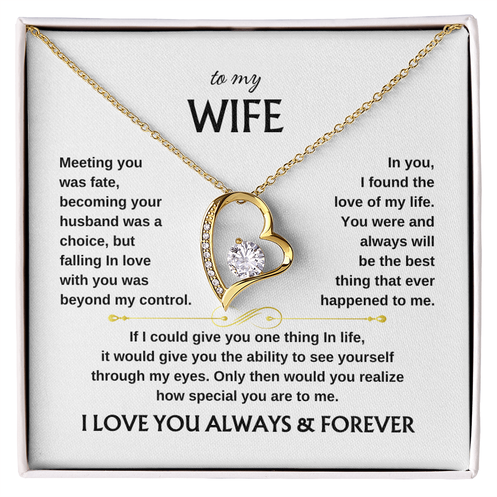 To My Wife Scroll | Forever Love Necklace