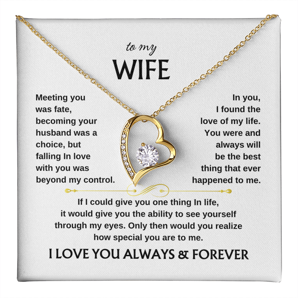 To My Wife Scroll | Forever Love Necklace