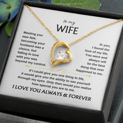 To My Wife Scroll | Forever Love Necklace