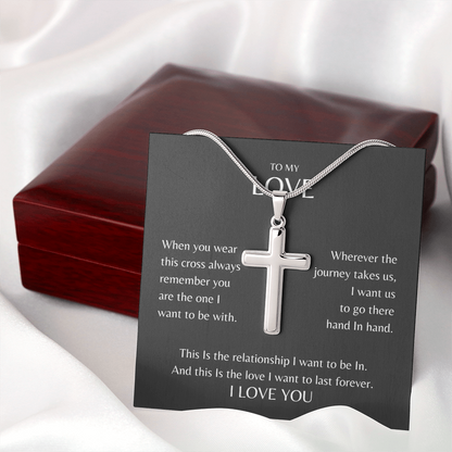 To My Love | Cross Necklace