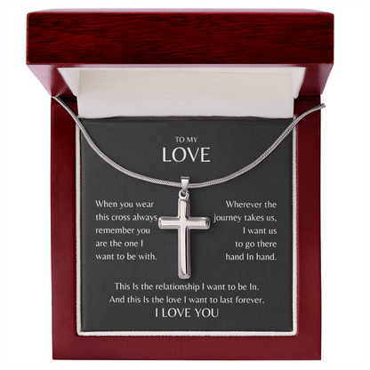 To My Love | Cross Necklace