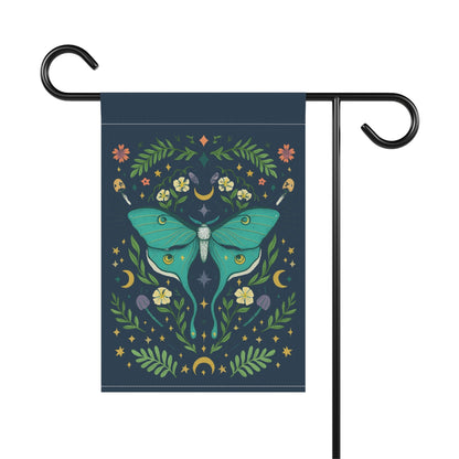 Luna Moth Garden & House Flag Banner