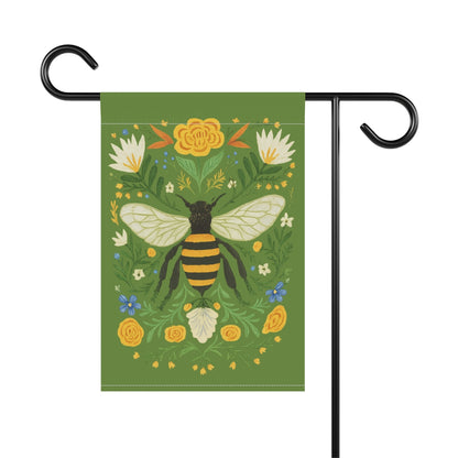 Honey Bee Garden & House Flag Banner