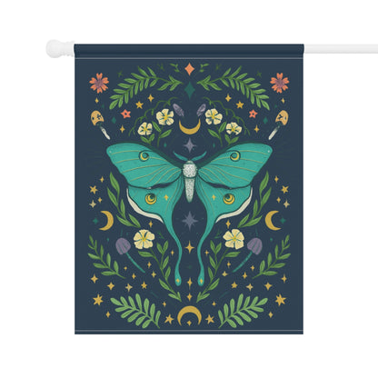 Luna Moth Garden & House Flag Banner
