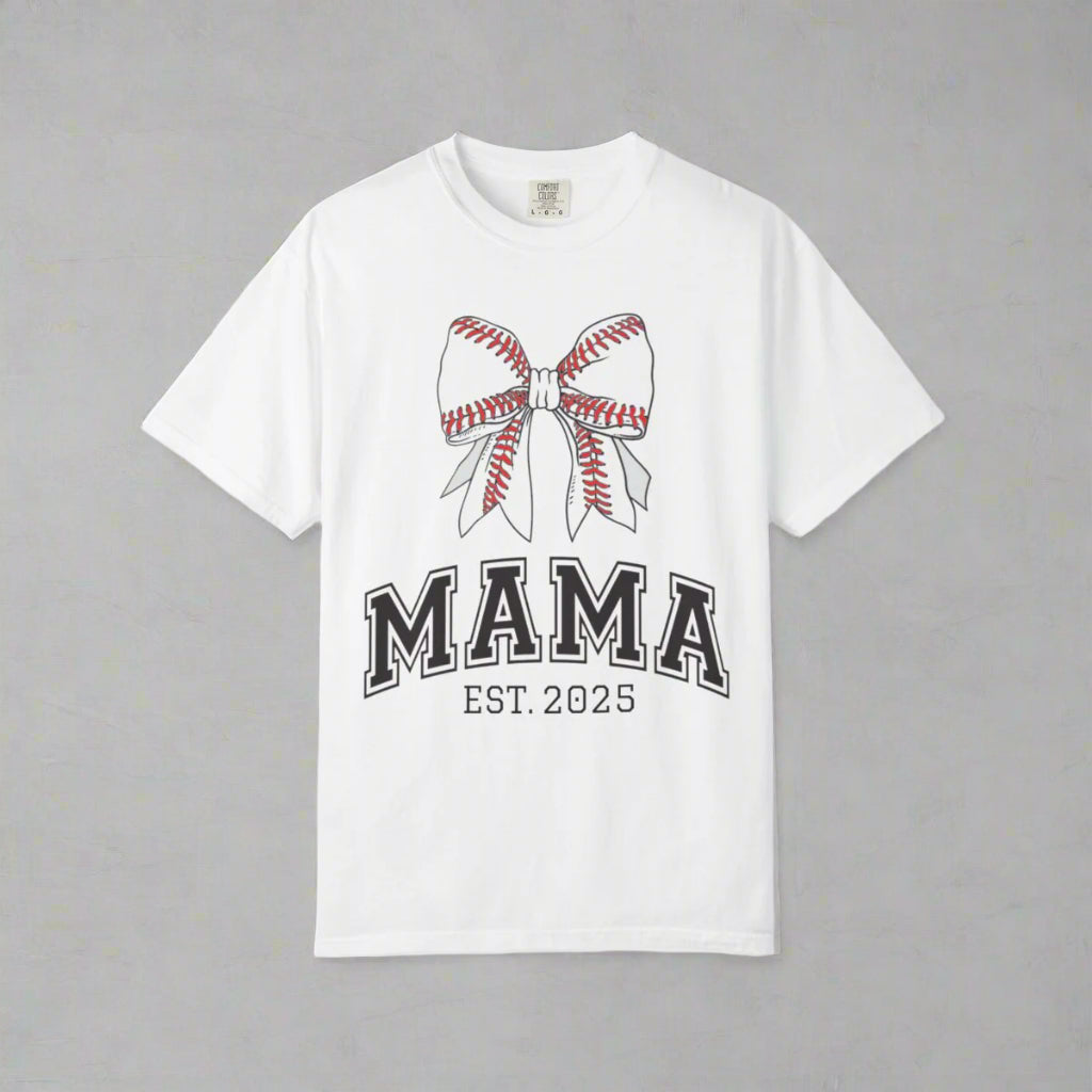 sports mama bow t-shirt