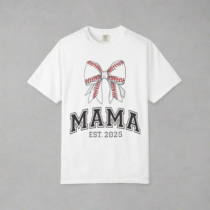 sports mama bow t-shirt