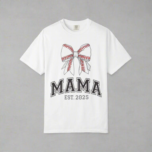 sports mama bow t-shirt