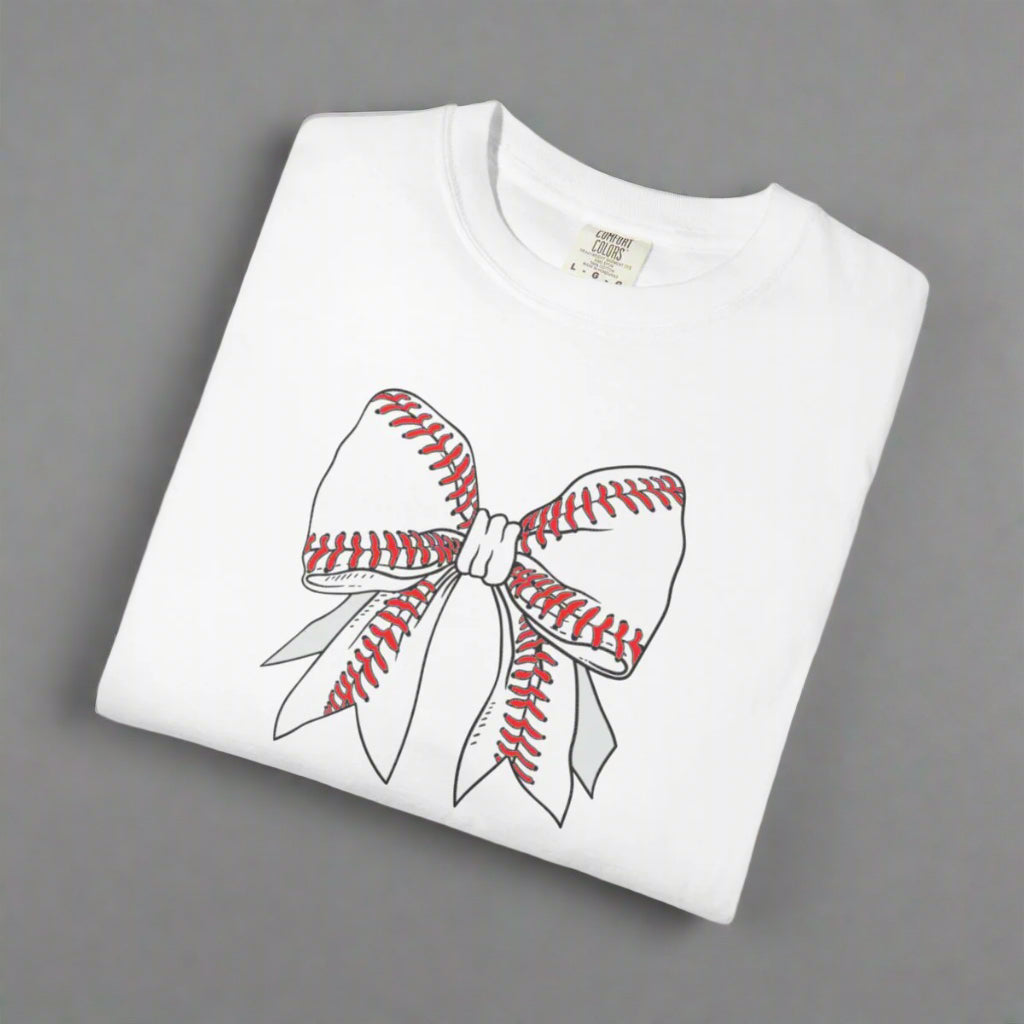 sports mama bow t-shirt