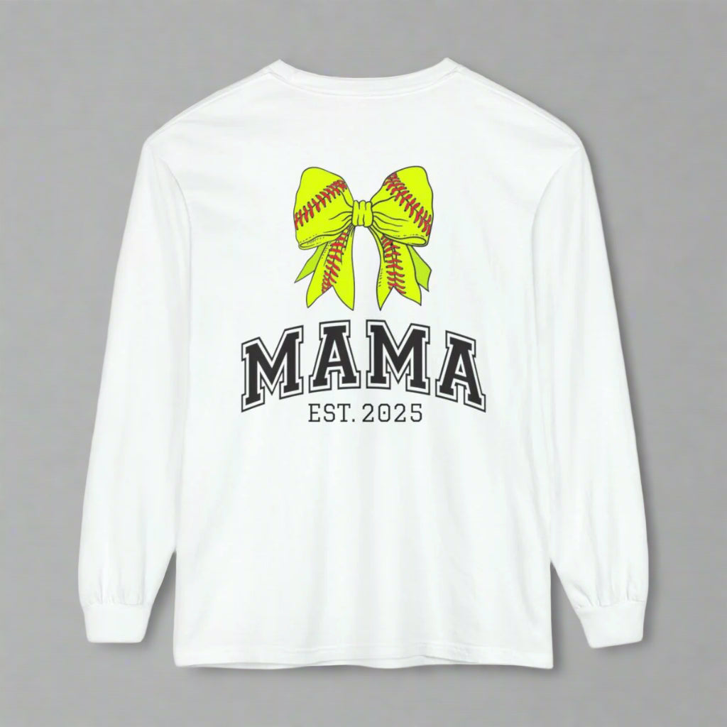 sports mama bow t-shirt