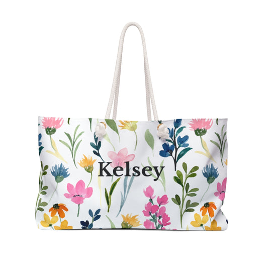 Weekender Bag Oversized Tote Personalized Initials